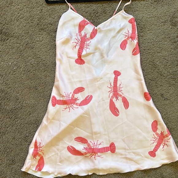 H&M lobster satin Nightgown dress - Picture 4 of 4
